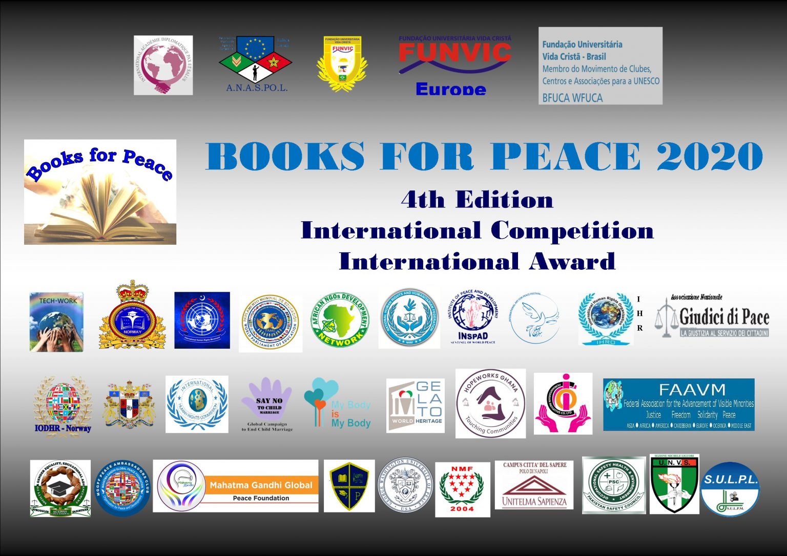 Il premio Books For Peace 2020 all'Isola Solidale, oggi la consegna
